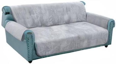 Granbest Super Thick Samt Sofabezug 3 Sitzer Anti-Rutsch Durable Couchbezug mit Elastischem Riemen 4