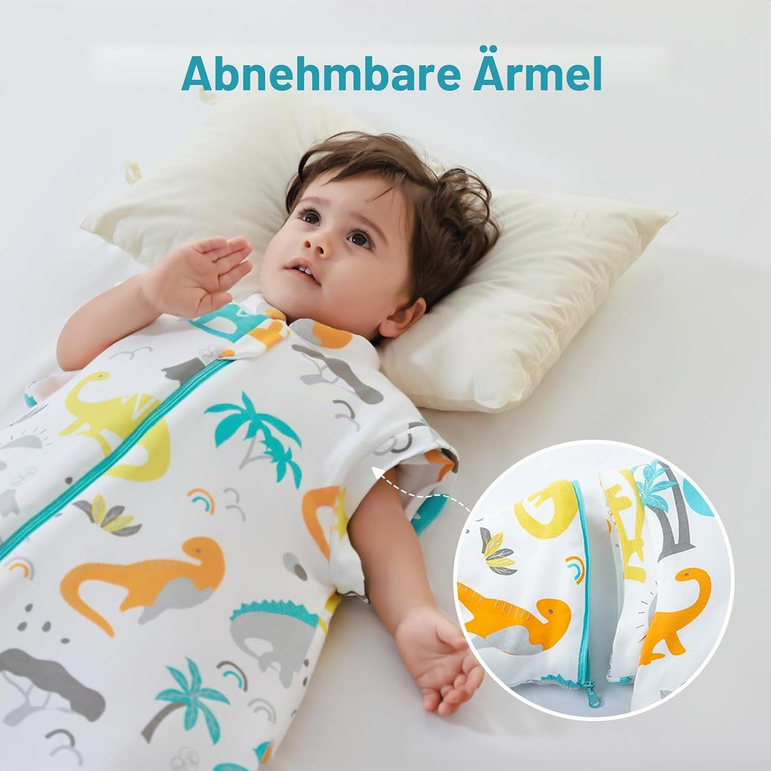 Schlafsack Baby 3.5 Tog Baby Winter Schlafsack Kinder Schlafsaecke aus Bio Baumwolle Verschiedene Gr
