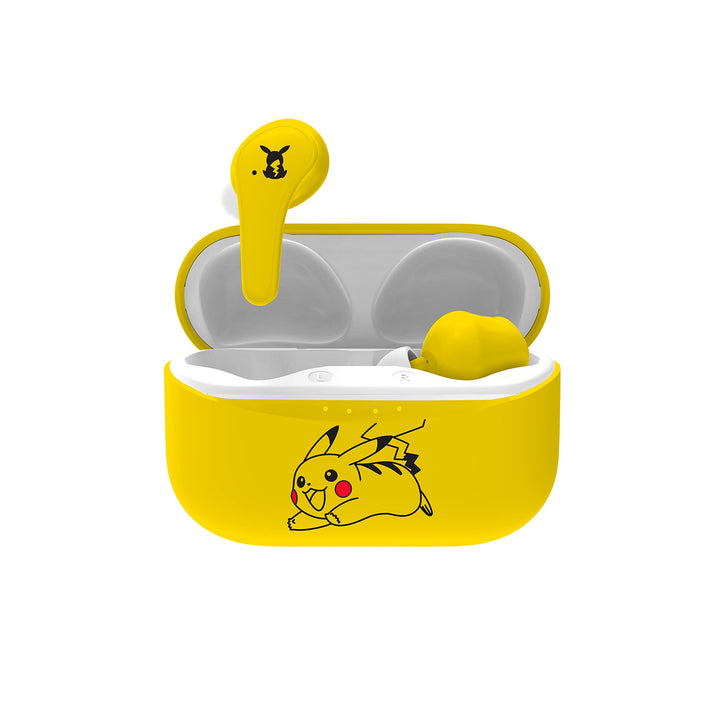 OTL Technologies Bluetooth-Kopfhörer V5.0 für Kinder Pokemon Pikachu mit Ladebox, gelb, one Size