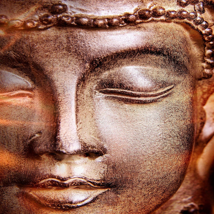 Runa Art Wandbilder Buddha Feng Shui 5 Teilig Bild auf Vlies Leinwand Deko Wohnzimmer Schlafzimmer R
