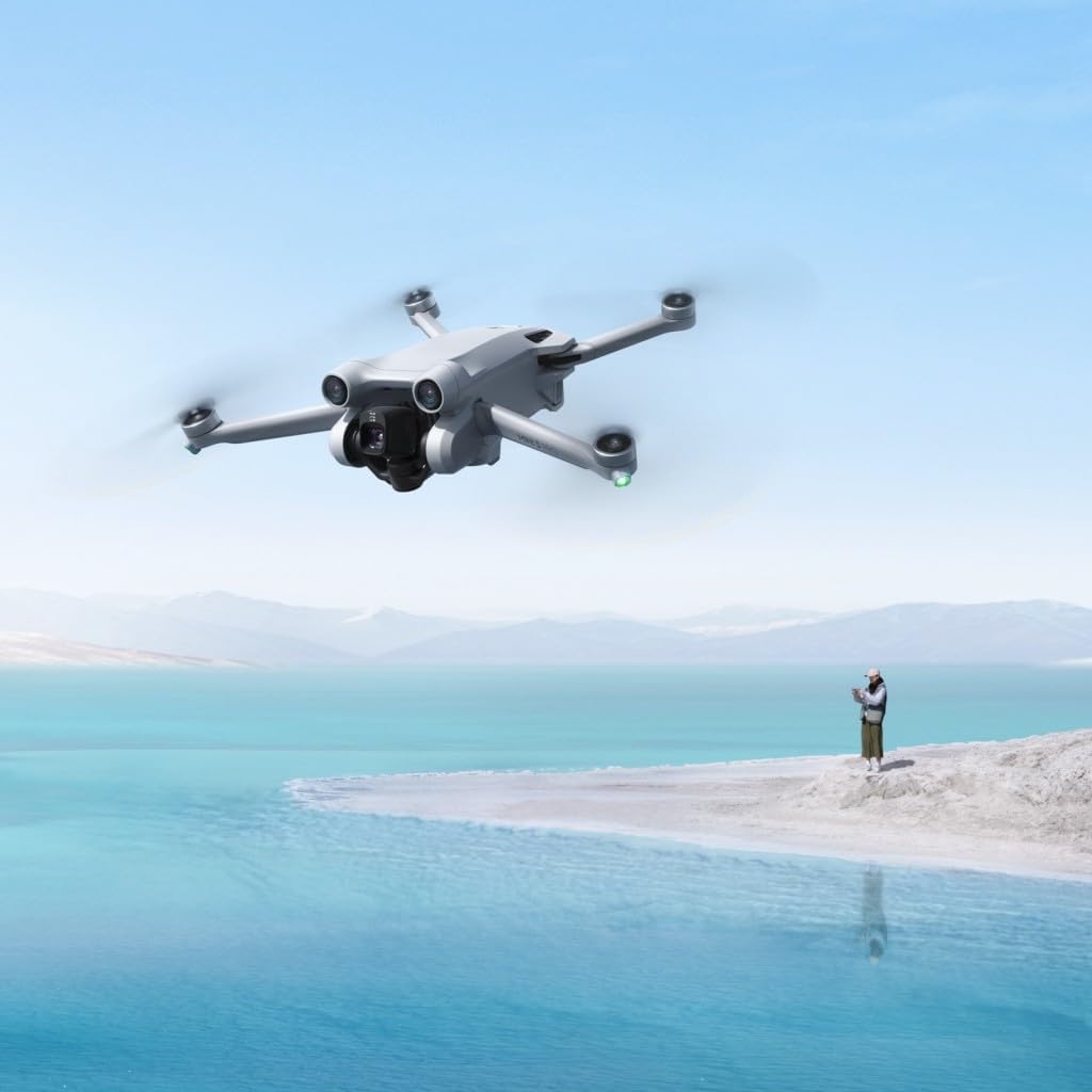 DJI Mini 3 Pro (ohne Fernsteuerung), leichte faltbare Kameradrohne mit 4K/60fps Video, 48 MP, 34 min
