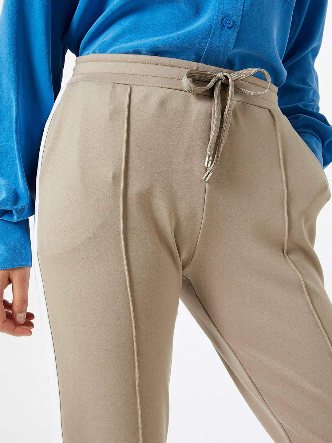 rich&royal Damen 1912-956 Hose, Beige (Taupe 219), W(Herstellergrösse: L)