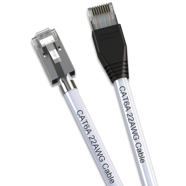 LINKUP - RJ45 Connectors Cat6A Ethernet Shielded Modular Plugs | for Large Diameter Wires (22AWG) Te