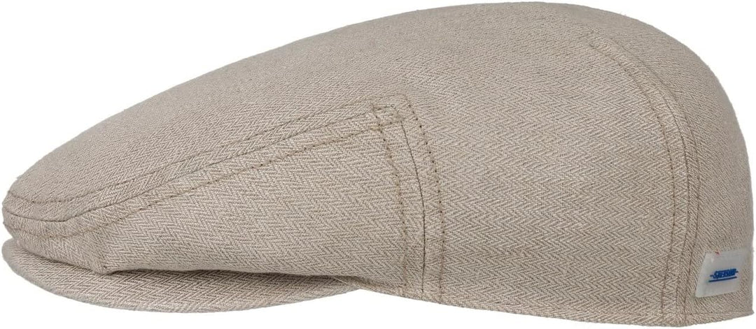Stetson Kent New Sustainable Leinen Flatcap - Einfarbige Mütze - Klassische Schiebermütze - Unifarbe