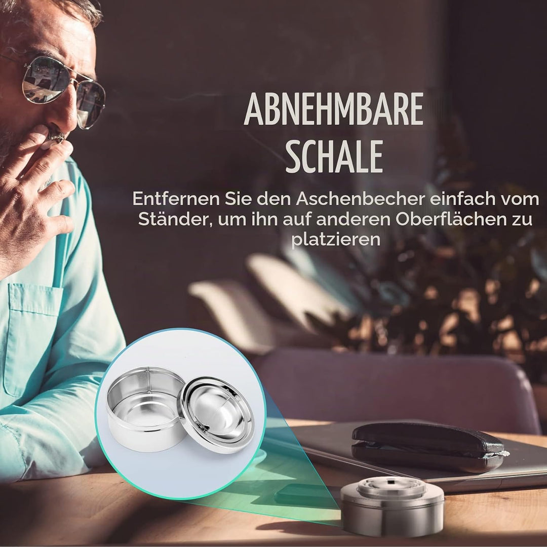 CO-Z Freistehend Aschenbecher Standaschenbecher Zigarettenschachtel mit Standfuss 55,6 cm hoch Floor