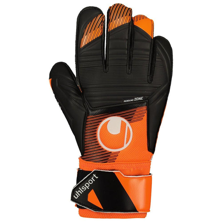uhlsport Unisex Jugend Soft Resist+ Fussball Torwarthandschuhe 7.5 fluo orange/schwarz/weiss, 7.5 fl
