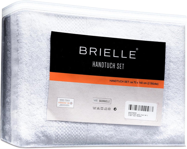 Brielle Handtuch-Set aus 100% Baumwolle - 2 Duschtücher 70x140 cm, Baumwolle Sehr saugfähige Handtüc
