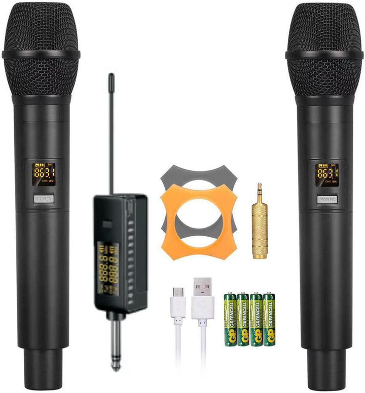 E-Lektron UHF doppel Funkmikrofon Satz mit Ansteck-Empfänger (U-2), U-2