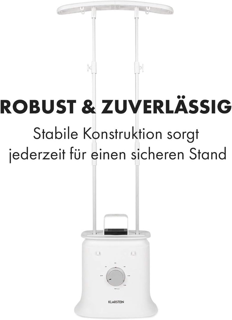 Klarstein ShirtButler Deluxe automatisches Trocken- und Bügelgerät, 2-in-1: Trocknen und bügeln, 125