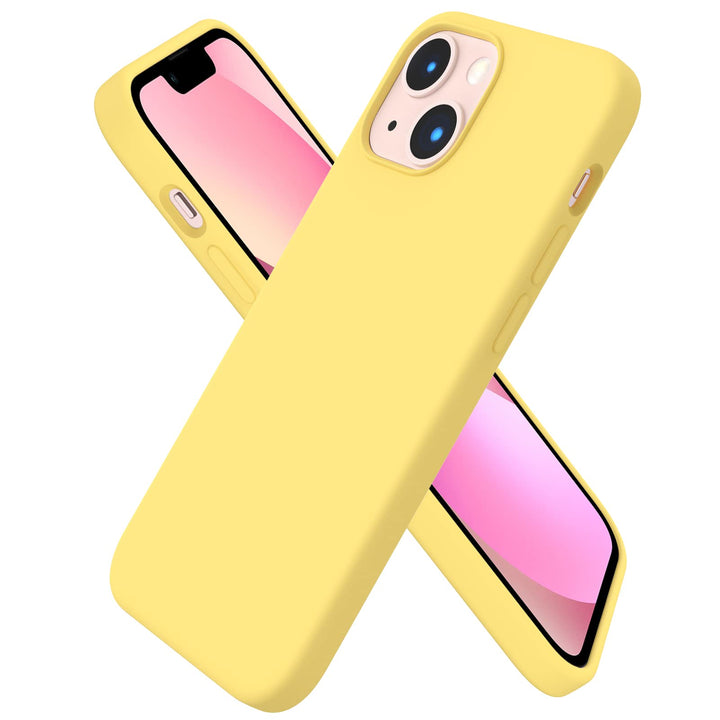 ORNARTO kompatibel mit iPhone 13 Mini 5,4 Silikon Case, Hülle Ultra Dünne Voller Schutz Flüssig Sili