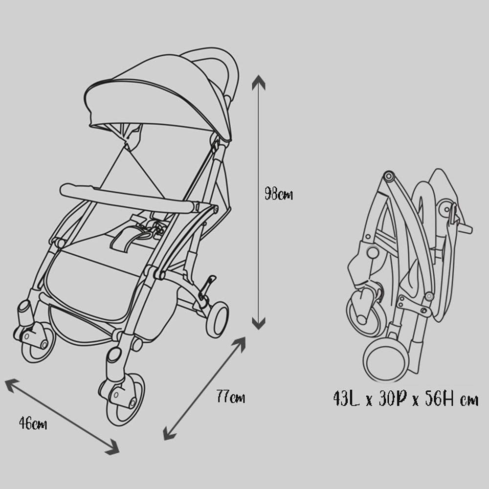 Nania, ultrakompakter Kinderwagen, Babyjet (0 bis 15 kg), für die Mitnahme im Flugzeug zugelassen, l
