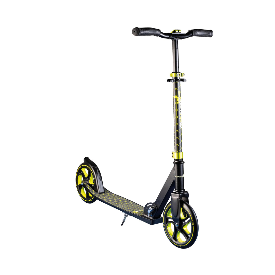 muuwmi Aluminium Scooter Pro – Tretroller, 215 mm, ABEC 7, für Kinder und Erwachsene, GS-geprüft, hö