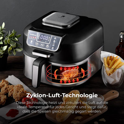 MasterPro Smokeless Grill | Elektrogrill mit Cyclonic Air Max Technologie 260º und 1760W Leistung |