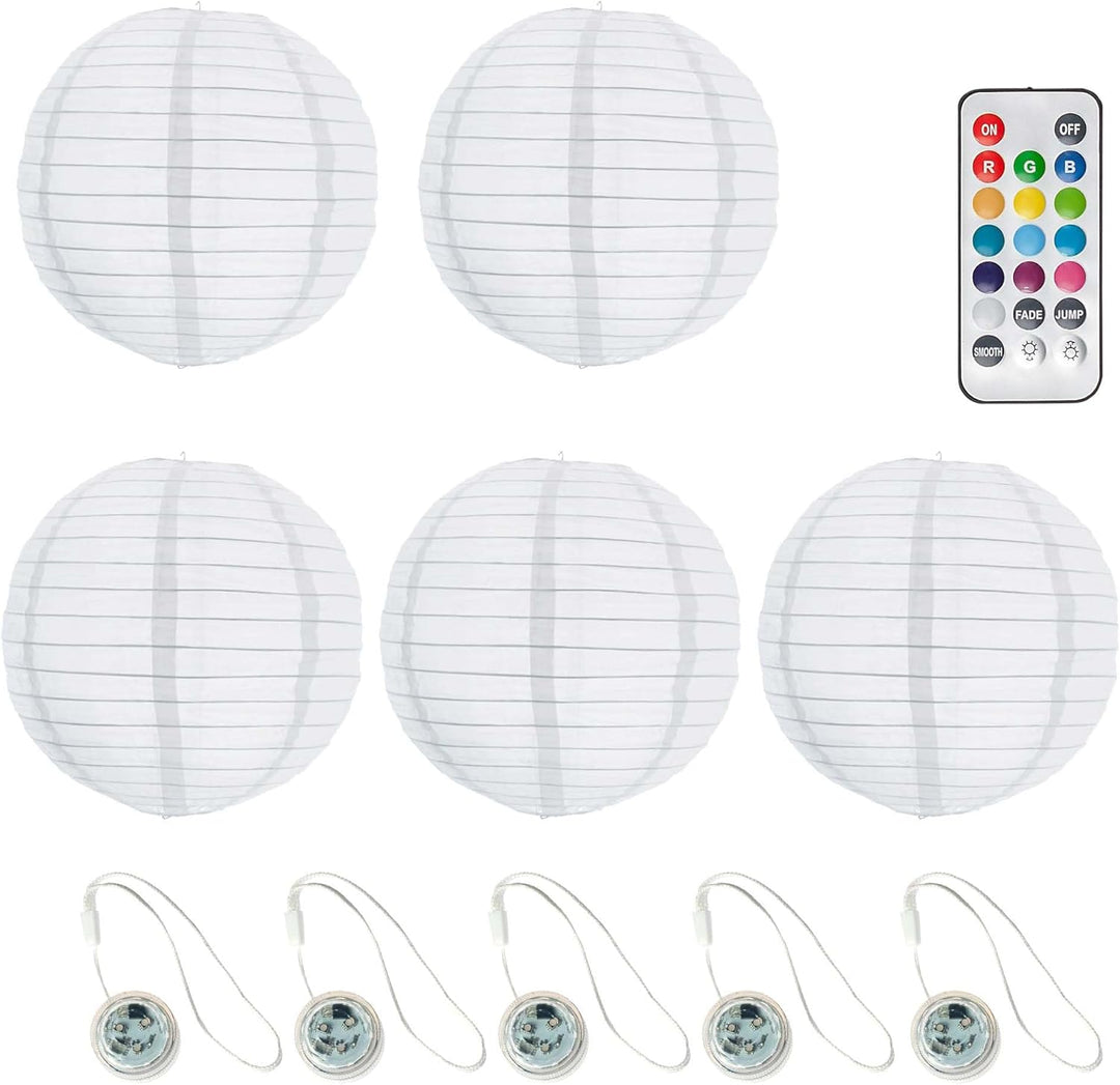 Hellum LED Lampion aussen mit Fernbedienung I Wetterfest Lampion mit wasserdichtem Teelicht I 5x30cm