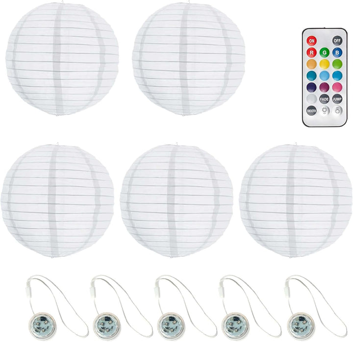 Hellum LED Lampion aussen mit Fernbedienung I Wetterfest Lampion mit wasserdichtem Teelicht I 5x30cm