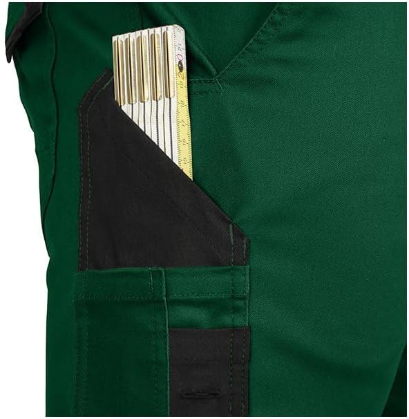 Leib Wächter Flex-Line Workwear Bundhose Arbeitshose mit Spandex (grün/schwarz, 52)