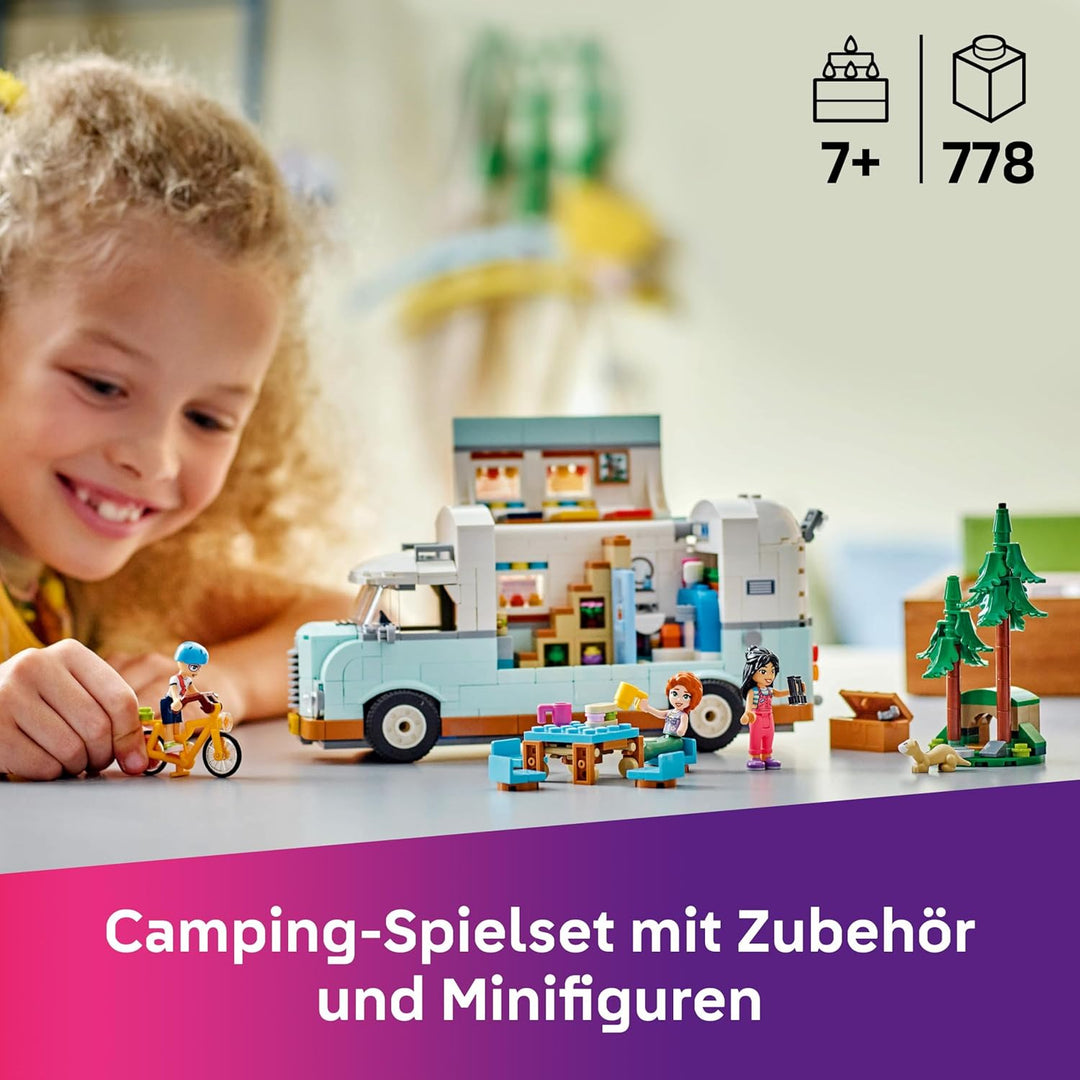 LEGO Friends Wohnmobil, Bauset für Rollenspiele mit einem Spielzeug Wohnwagen, Geschenk für Mädchen