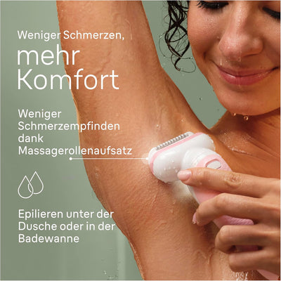 Braun Silk-épil 9, Epilierer mit schwenkbarem Kopf für eine einfache Haarentfernung, Wet&Dry, langan
