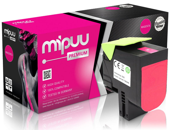 Mipuu Toner kompatibel zu Lexmark 71B20M0 (Magenta) für CS317dn CS417dn CS517de CX317dn CX417de CX51