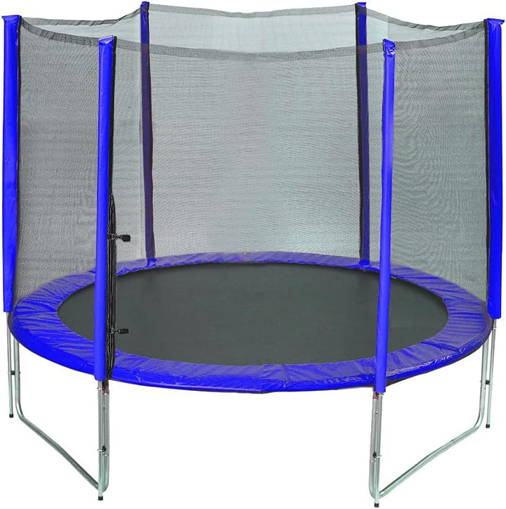Trampolin Sicherheitsnetz Ersatznetz (für Trampolingestell 305cm mit 8 Stangen, Schwarz/Blau) 305 /