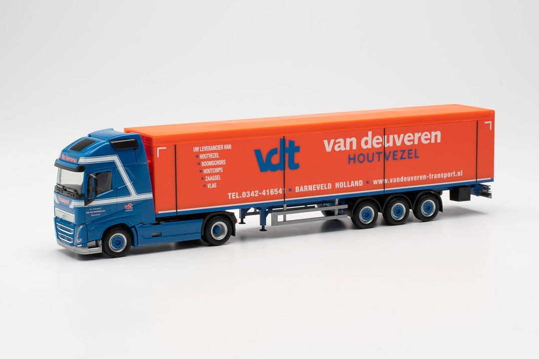 Herpa LKW Modell Volvo FH Gl. 2020 Schubboden-Sattelzug „Van Deuveren“, originalgetreu im Massstab 1