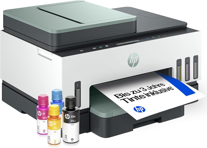 HP Smart Tank 7307 3-in-1 Multifunktionsdrucker (WLAN; Duplex; ADF) – 3 Jahre Tinte inklusive, 3 Jah
