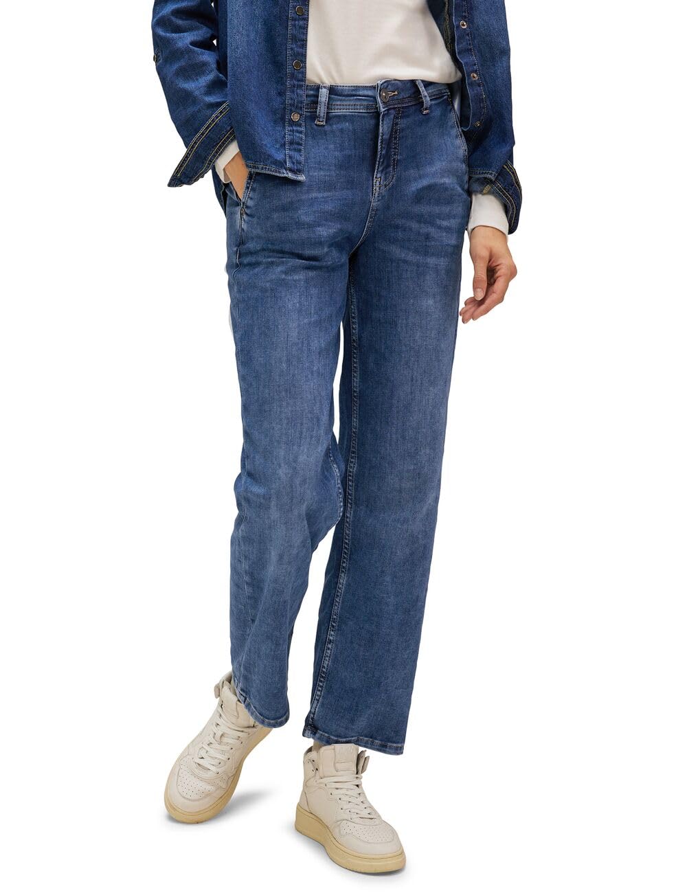 Street One Damen Jeanshose Casual Fit, 32W / 28L