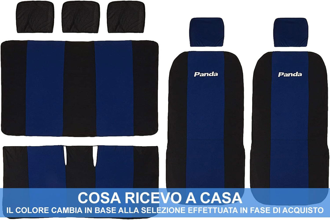 Lupex Shop Autositzbezüge, kompatibel mit Panda, zweite Serie (Modell 169) Vollversion | Fuchsia Sch