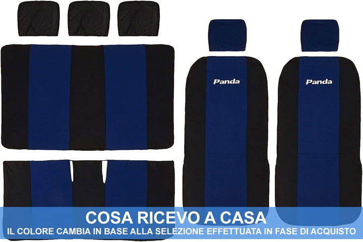 Lupex Shop Autositzbezüge, kompatibel mit Panda, zweite Serie (Modell 169) Vollversion | Fuchsia Sch