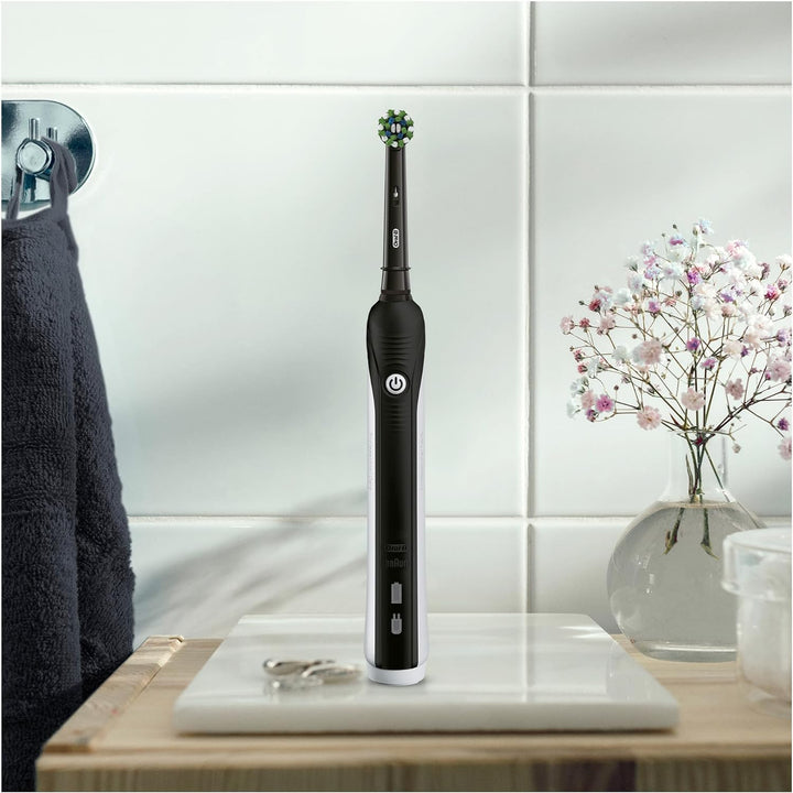 Oral-B Pro 1 790 Elektrische Zahnbürste, Doppelpack & 1 CrossAction Aufsteckbürste, Drucksensor & Ti