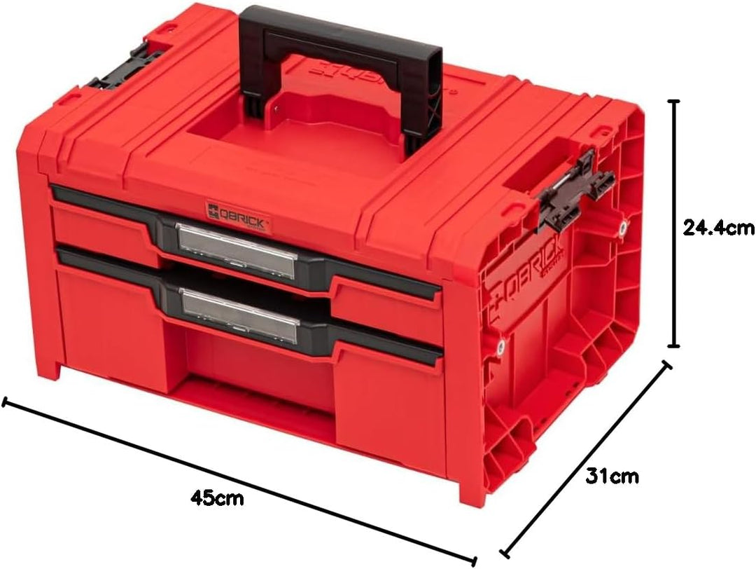 Qbrick System PRO Drawer 2 Toolbox 2.0 Expert RED ULTRA HD