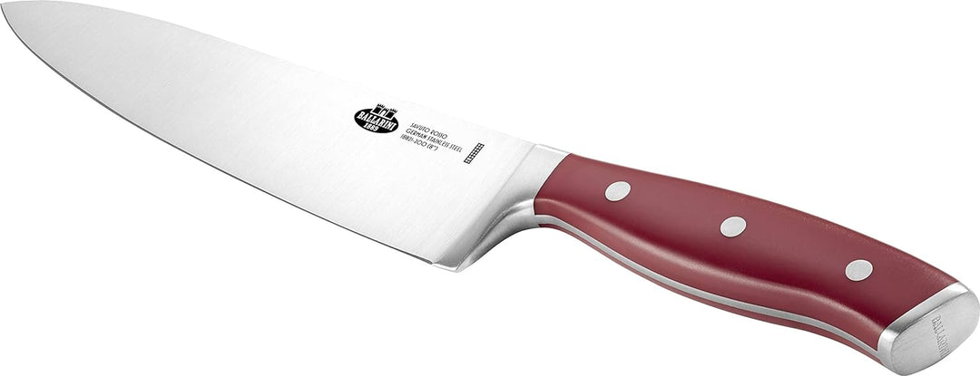BALLARINI Savuto Rosso Kochmesser, Klingenlänge 20 cm, Deutscher Edelstahl, Ergonomischer Kunststoff