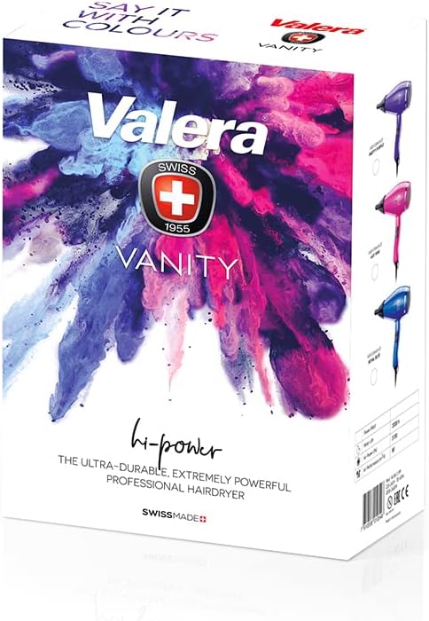 Valera Vanity Hi-Power professioneller Ionen-Haartrockner, langlebig und leistungsstark, digitaler M