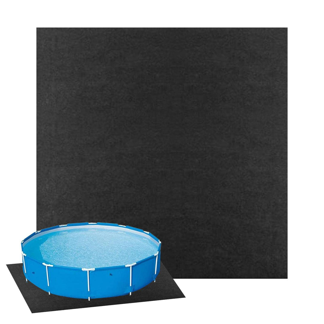 PW TOOLS Whirlpool-Matte, 13-Fuss Runde Pool-Pads Für Oberirdische Schwimmbäder, Wasserabsorbierende