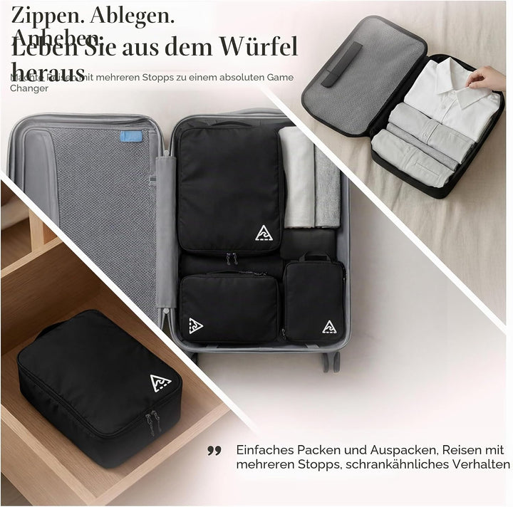 Well Traveled Packungswürfel, komprimiert für Reisen, mit HybridMax Doppelkapazitäts-Design, Packwür