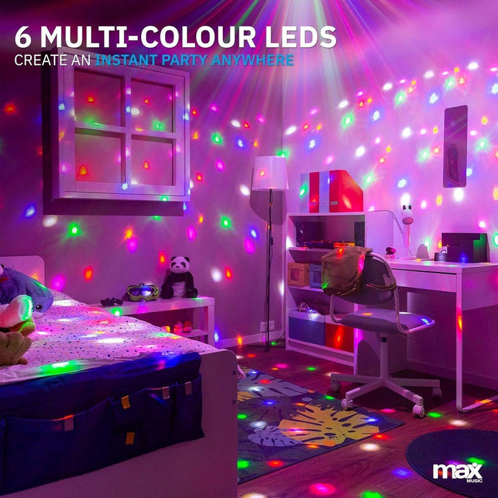 MAX Jelly Ball - Discokugel LED Lichteffekt, Discolicht Partylicht Kinder und Erwachsene, bewegliche