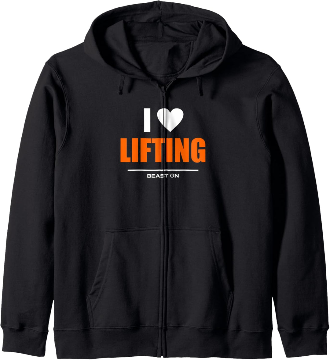I Love Lifting Orange Gym Fitness Bodybuilding Gain Workout Kapuzenjacke