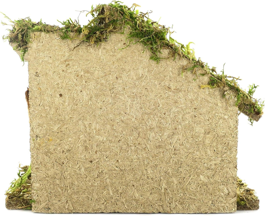 Bertoni Leere Krippenhütte mit Vordach | Italienisches Produkt | Für 8 cm Figuren | 23x14x20 cm