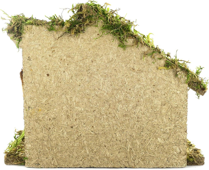 Bertoni Leere Krippenhütte mit Vordach | Italienisches Produkt | Für 8 cm Figuren | 23x14x20 cm