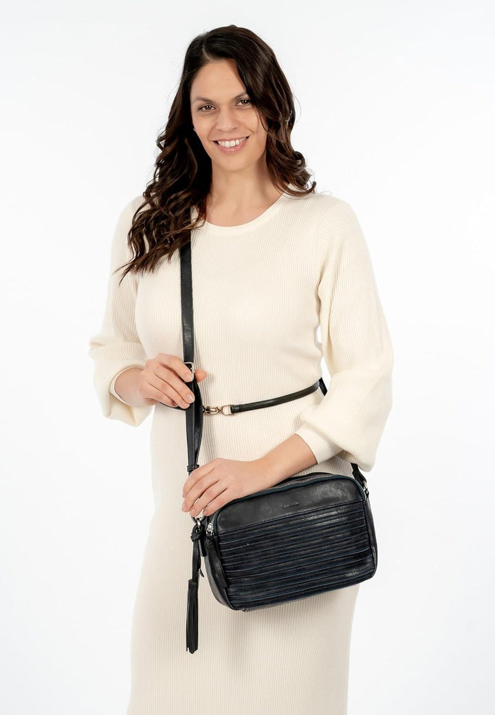 Tamaris Umhängetasche Liane 32210 Damen Handtaschen Mustermix Einheitsgrösse Blau, Einheitsgrösse Bl