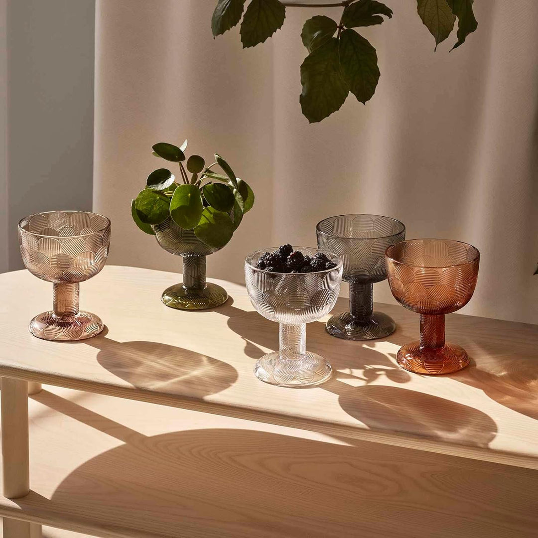 Iittala 1051296 Miranda Schale, Glas, leinen, 145mm, Leinen