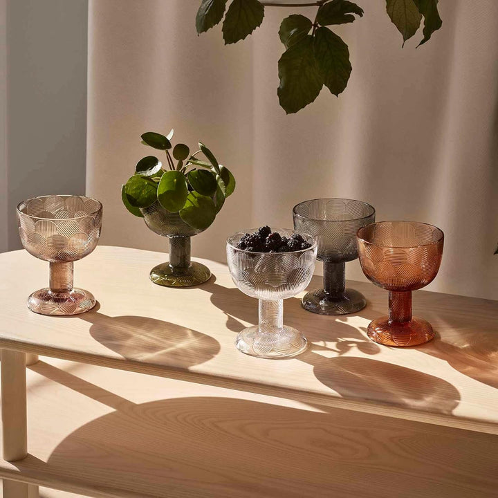 Iittala 1051296 Miranda Schale, Glas, leinen, 145mm, Leinen