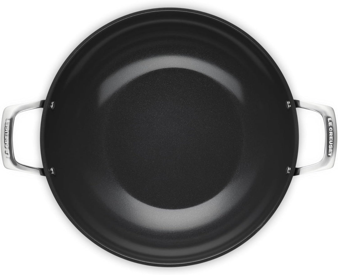 LE CREUSET Wok Pan Essential Antihaft-Keramik – ø 32 cm / 6,0 Liter – Keramik-Antihaftbeschichtung