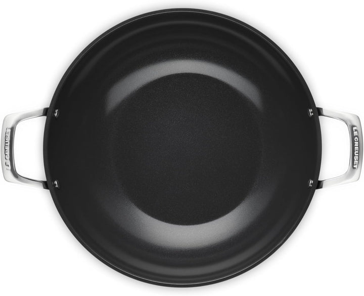 LE CREUSET Wok Pan Essential Antihaft-Keramik – ø 32 cm / 6,0 Liter – Keramik-Antihaftbeschichtung