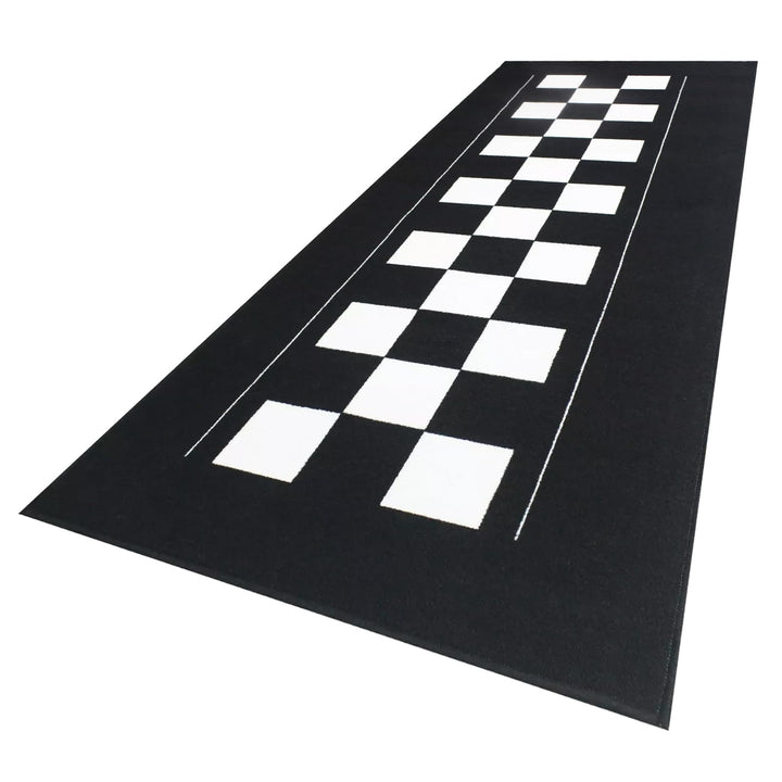 Bike It Teppich Biketek Check Flag Serie 4 Garagenmatte Motorradteppich