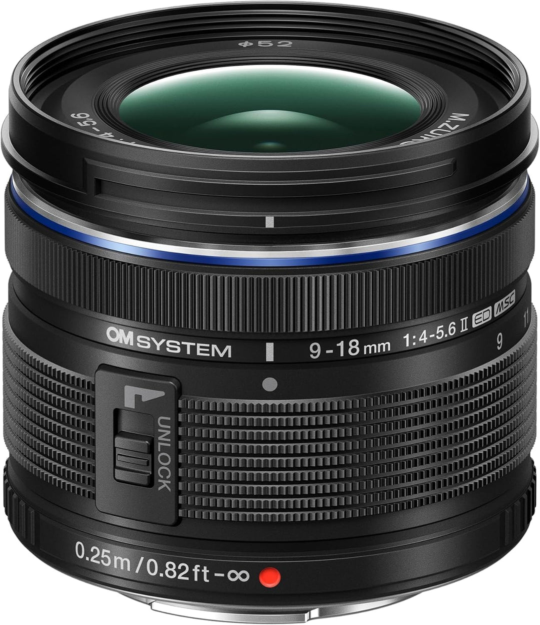 OM SYSTEM M.Zuiko Digital ED 9-18mm F4.0-5.6 II Weitwinkelzoom-Objektiv – Ultra-kompaktes MFT-Objekt