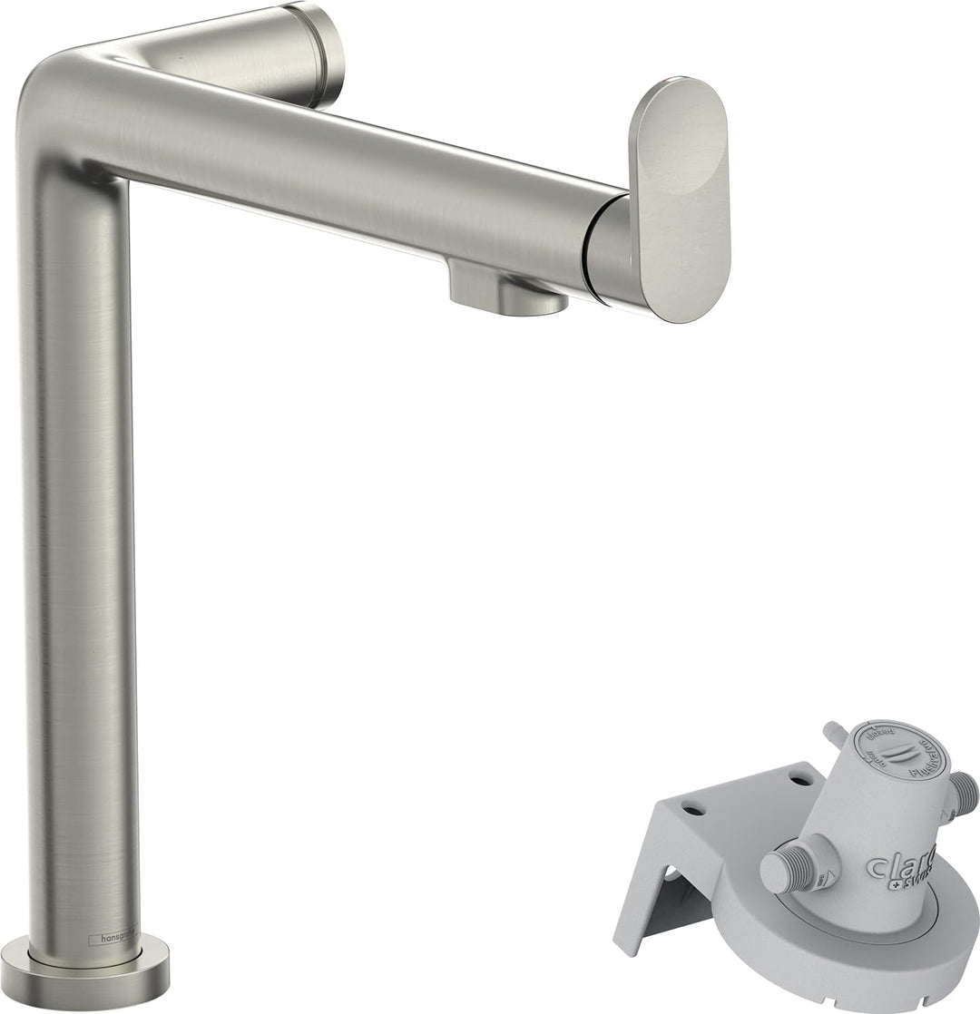 hansgrohe Küchenarmatur Aqittura M91 mit Wasserfilter, 3 Wege Wasserhahn Küche mit Auslauf Höhe 240