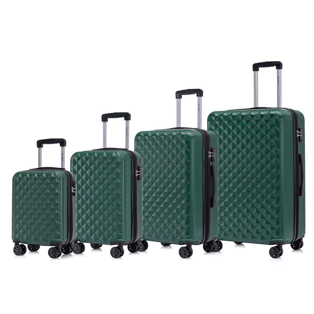 Reisekoffer Suitcase, Erweiterbarer Hartschalenkoffer Trolley mit TSA-Schloss und hochwertigem YKK-R