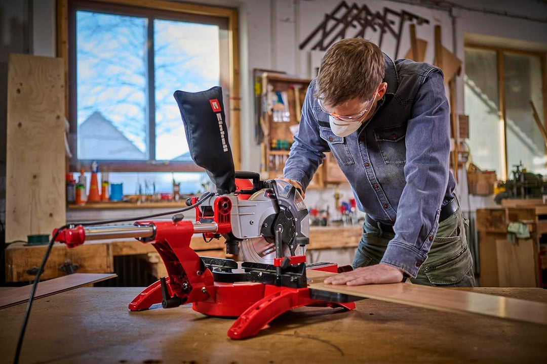 Einhell Zug-Kapp-Gehrungssäge TC-SM 2534/1 Dual (max. 2350 W, Ø250 x Ø30 mm Sägeblatt, 4000 min-1, i