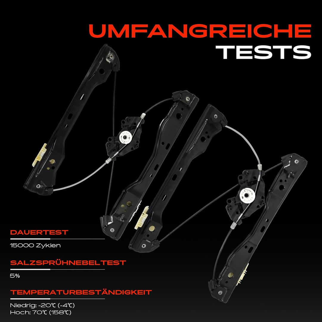 Frankberg 2x Fensterheber Fensterhebermechanik Vorne Links Rechts 31349486 | Kompatibel mit S60 II C